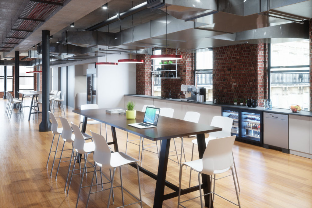 large breakroom area