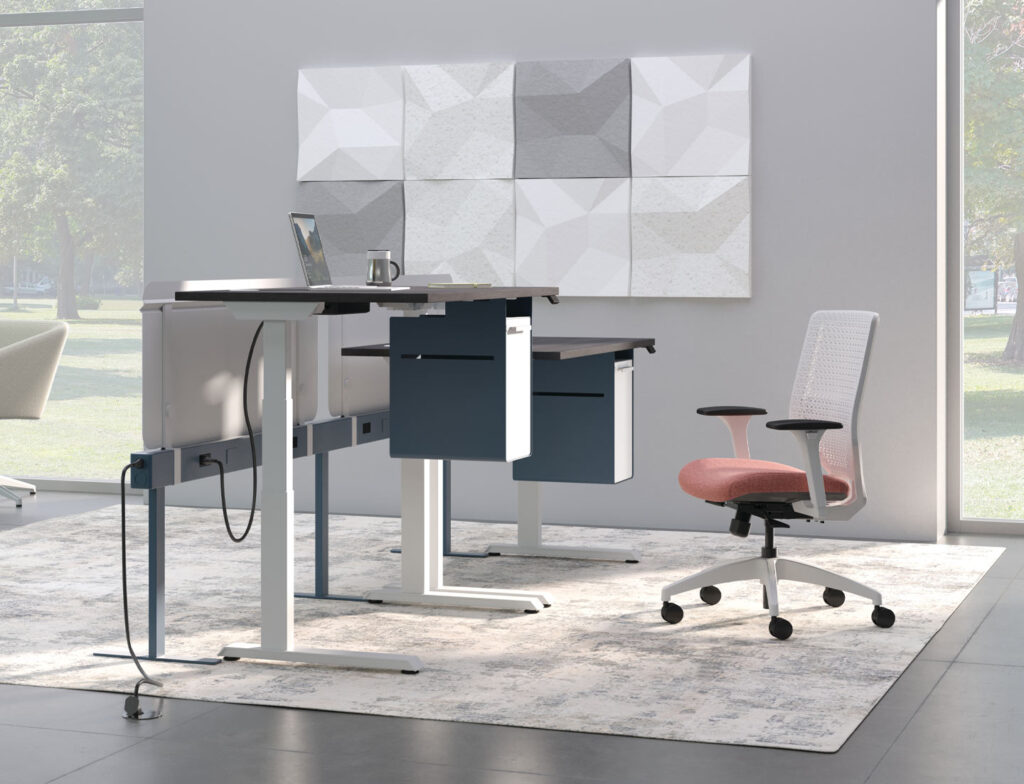Sit and stand office design.